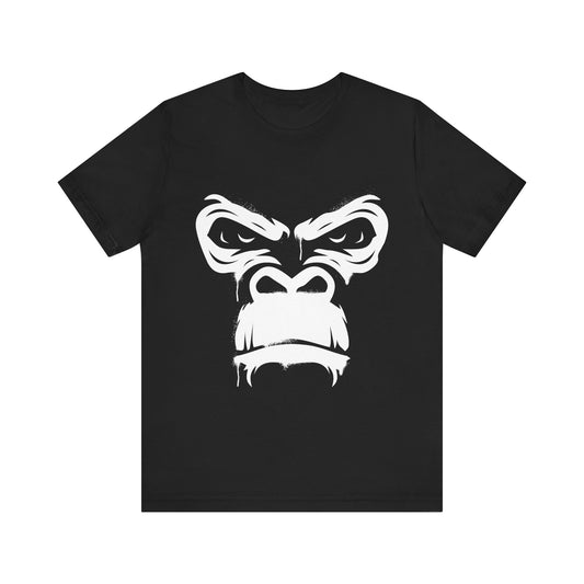 Rebel Ape Gorilla Face T-Shirt – Bold Animal Graphic Tee, Unisex Streetwear