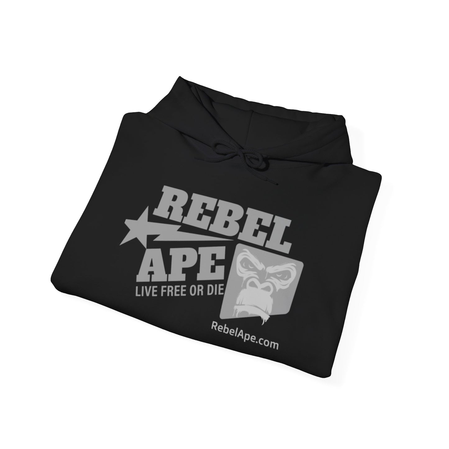 Rebel Ape Logo Hoodie – Unisex Heavy Blend Sweatshirt, Streetwear Pullover