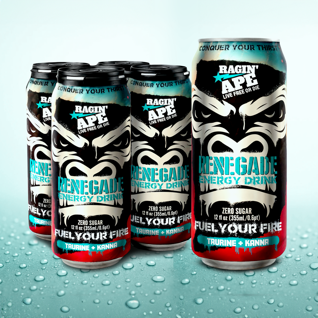 Ragin' Ape Renegade Zero Sugar energy drink can